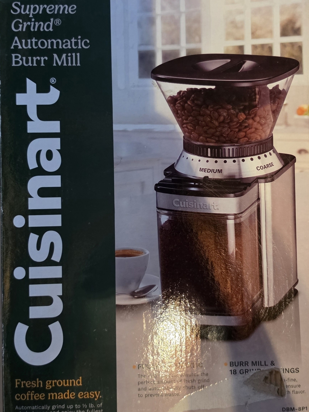 Cuisinart Black/Clear Supreme Grind Automatic Burr Mill